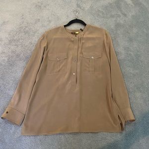 Theory Army Green Women’s Blouse Sz. Large